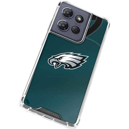 NFL Philadelphia Eagles Team Jersey Moto G Play 5G (2025) Clear Case